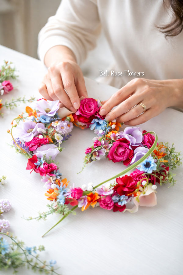 ハートリース製作手元